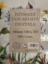 Italiaans tafelkleed Girasol - katoen - zonnebloemprint