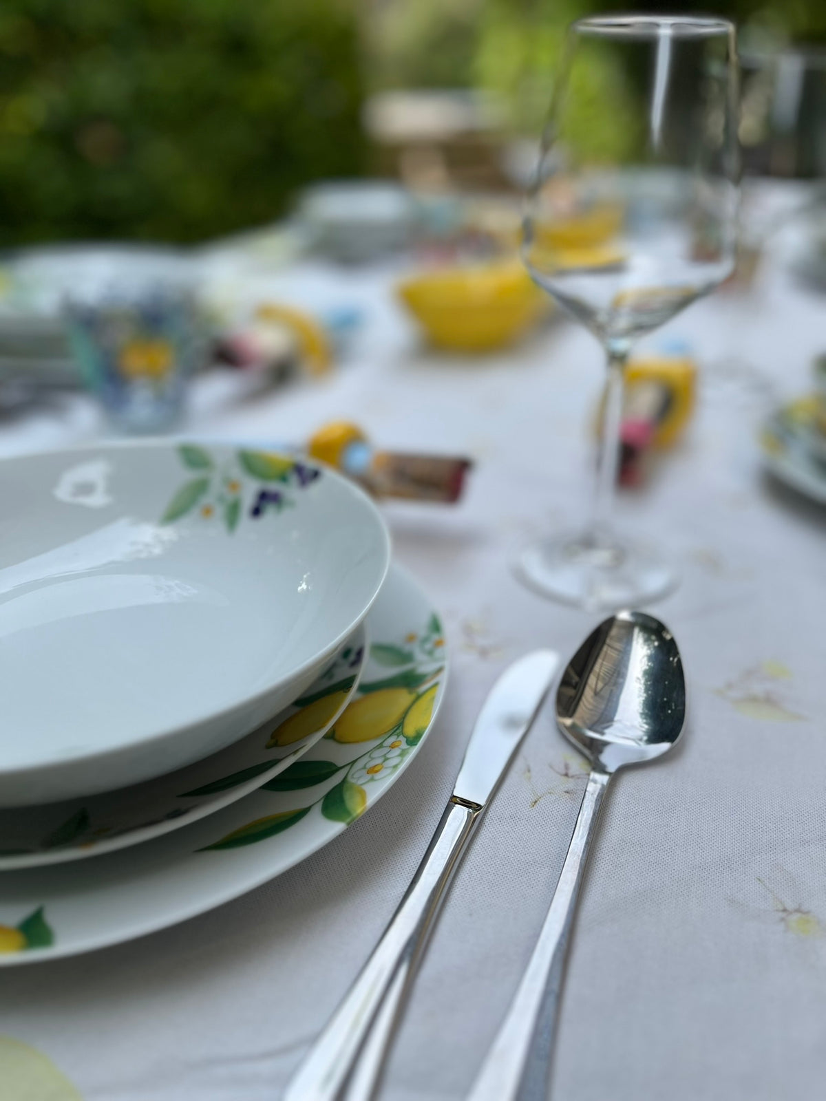 18-delig servies - Keramiek - Lemon
