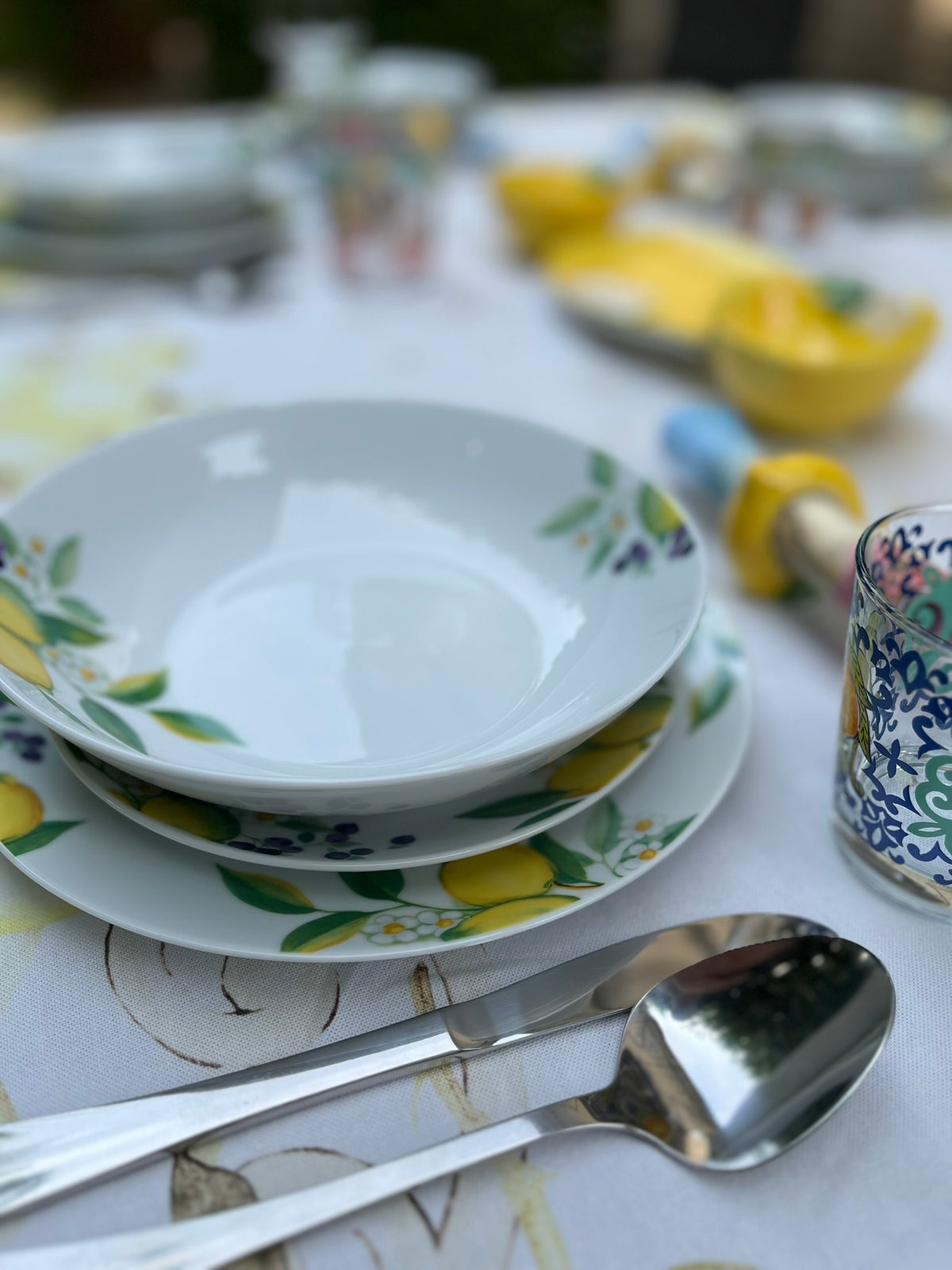 18-delig servies - Keramiek - Lemon