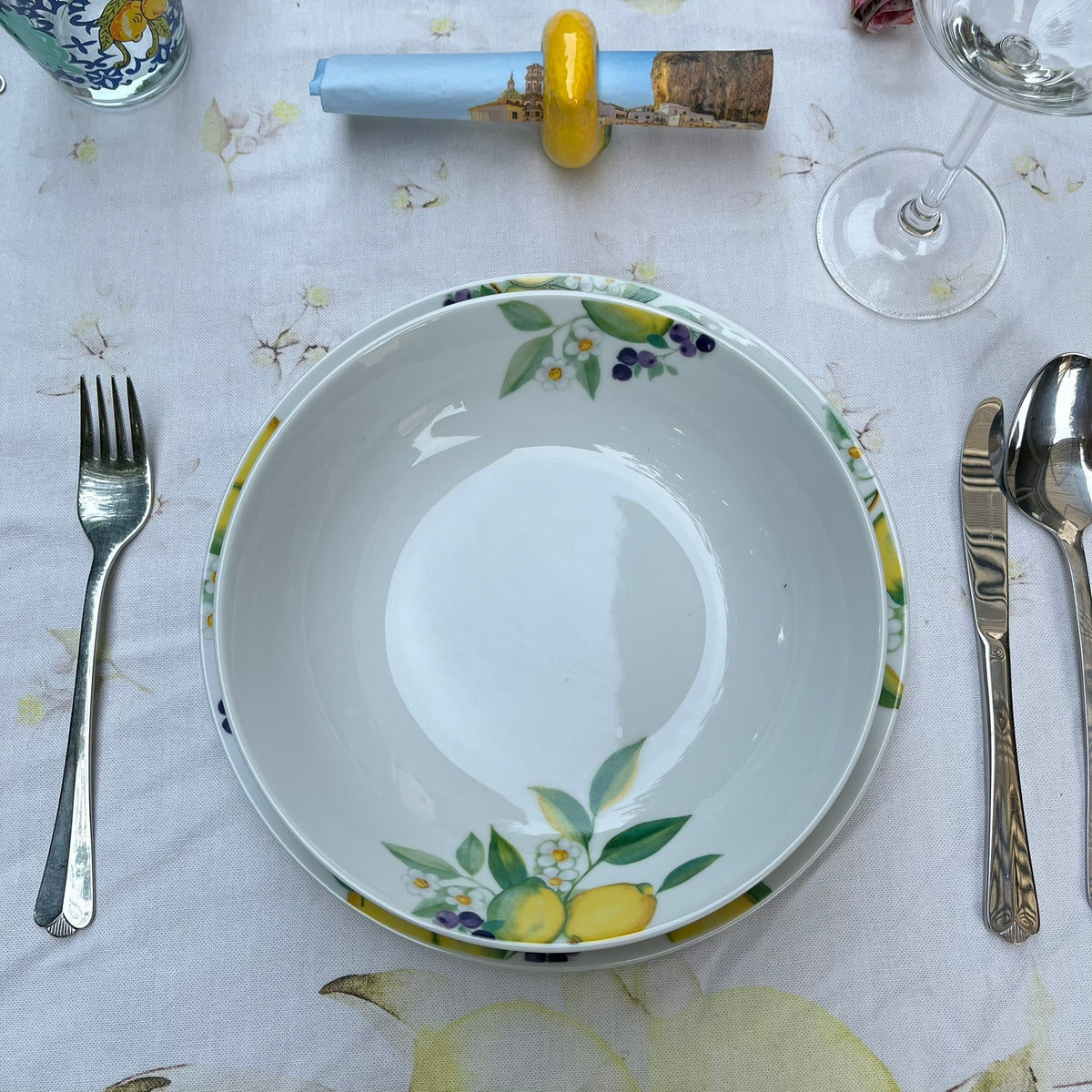 18-delig servies - Keramiek - Lemon