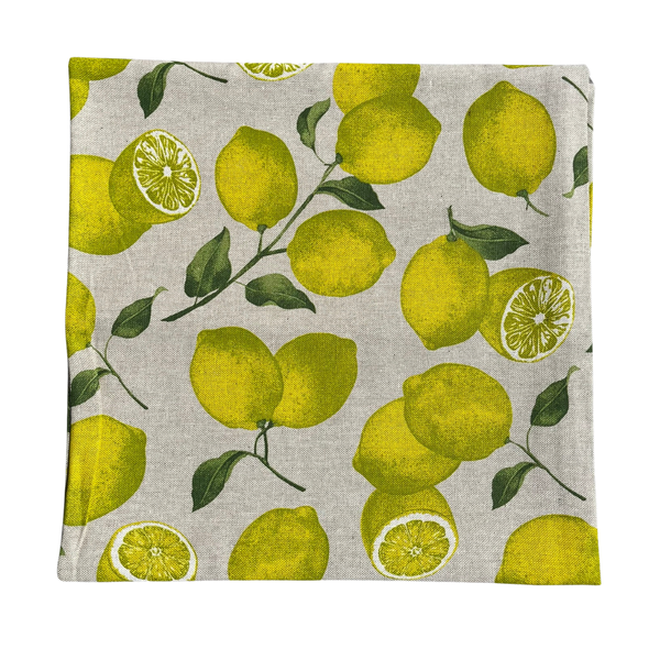 Italiaans tafelkleed Limone Quadrato - katoen - citroenprint