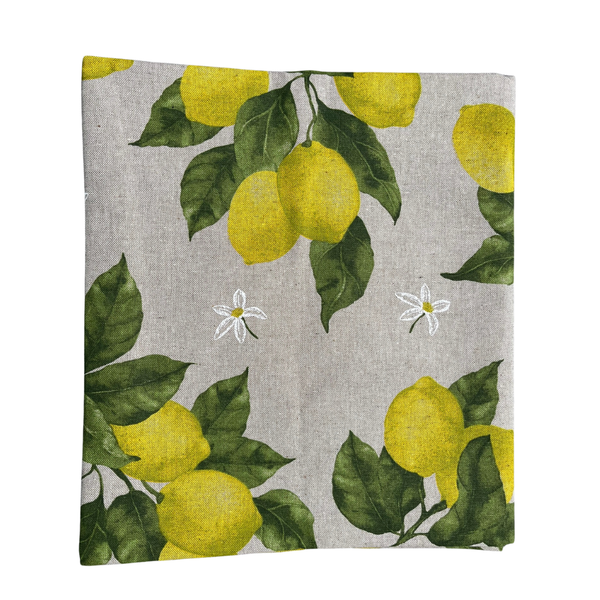 Italiaans tafelkleed Limoni 4 – katoen – citroenprint