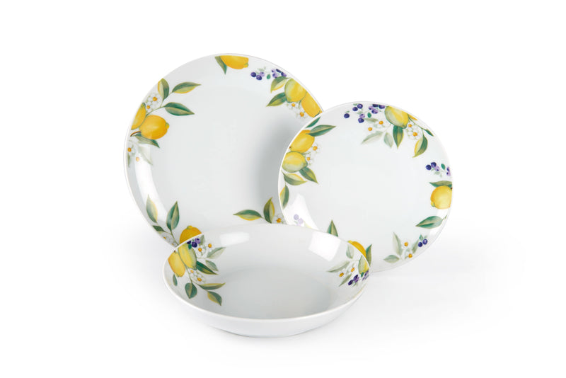 18-delig servies - Keramiek - Lemon
