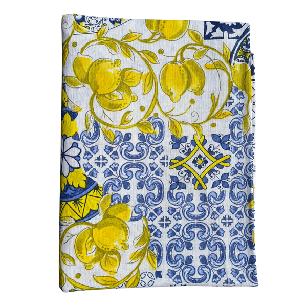 Italiaans tafelkleed Limone Italiano - katoen - citroenprint