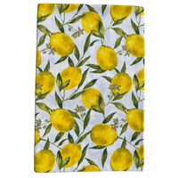 Italiaans tafelkleed Limoni Rotonda - katoen - citroenprint