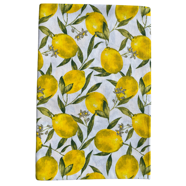 Italiaans tafelkleed Limoni Rotonda - katoen - citroenprint