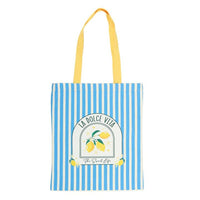 La Dolce Vita Shopper – Italiaanse Boodschappentas met Citroenprint