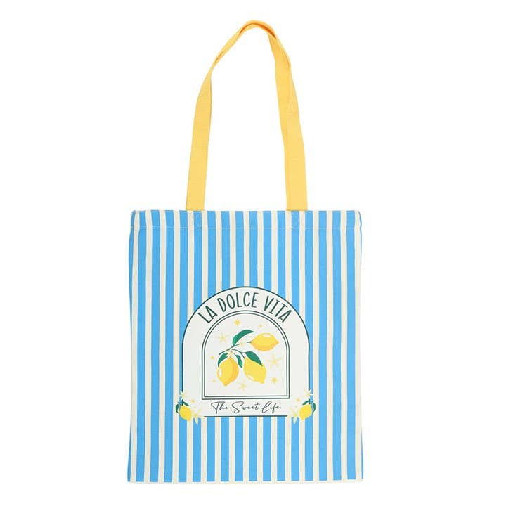 La Dolce Vita Shopper – Italiaanse Boodschappentas met Citroenprint