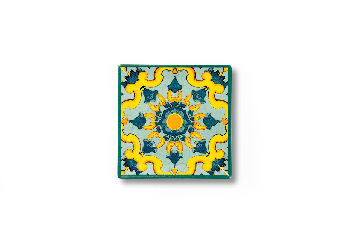 Bord vierkant 18x18 cm - Keramiek - Trinacria