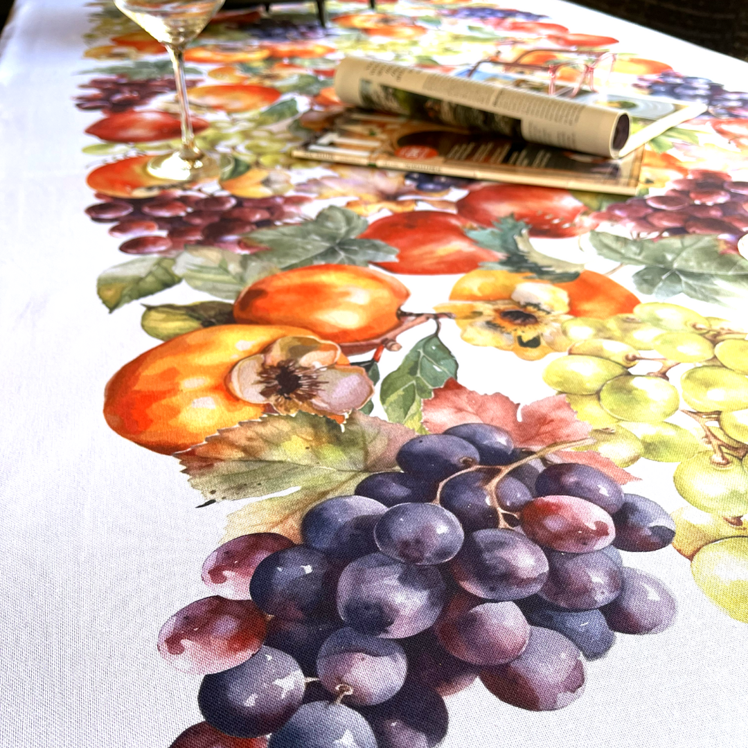 Italiaans tafelkleed Cachi - katoen - fruitprint