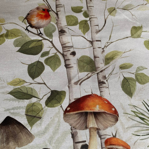 Italiaans tafelkleed Funghi - katoen - paddenstoelen