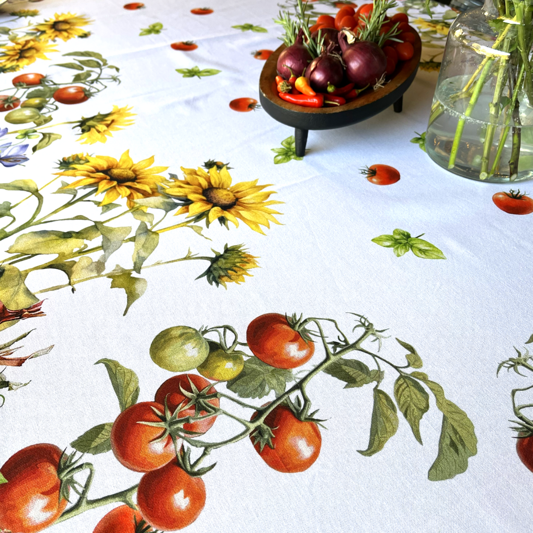 Italiaans tafelkleed Girasol - katoen - zonnebloemprint