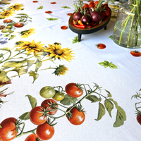 Italiaans tafelkleed Girasol - katoen - zonnebloemprint