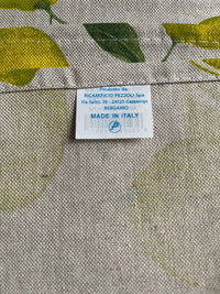 Italiaans tafelkleed Limone Quadrato - katoen - citroenprint