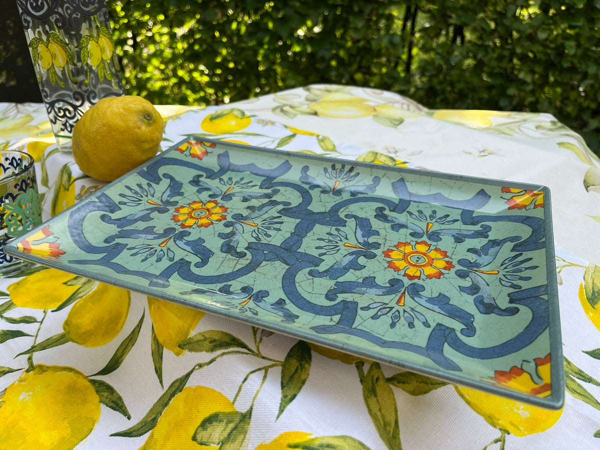 Serveerbord 30x20 cm - Keramiek - Trinacria