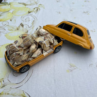 Koekblik - Fiat 500 Geel
