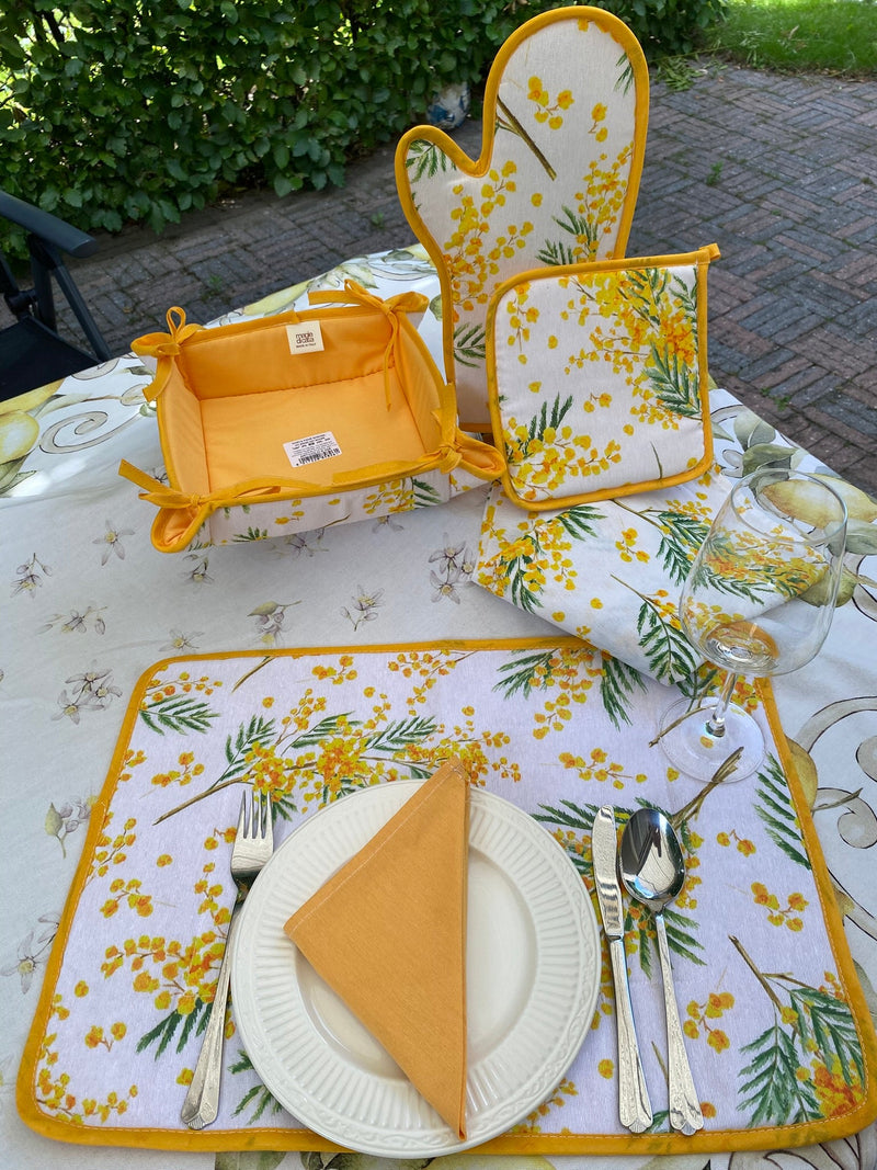 Placemat met servet - Katoen en Polyester - Mimosa