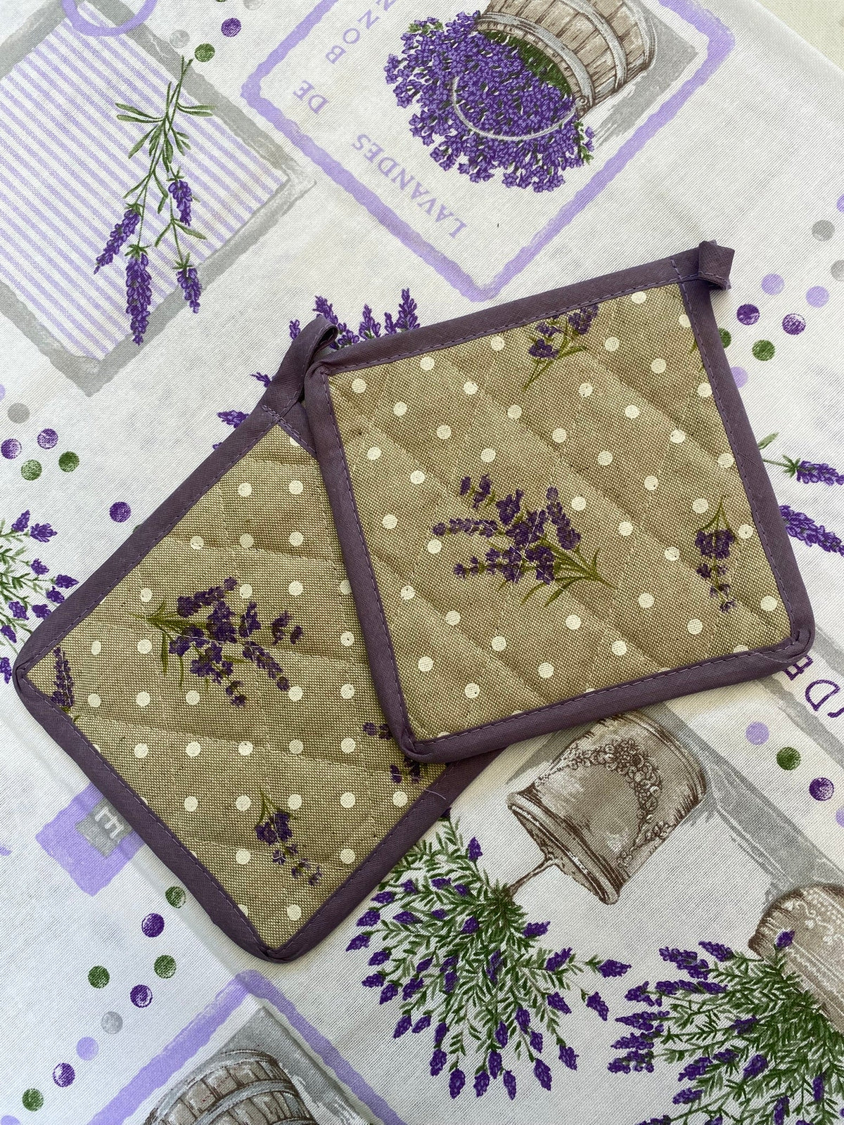 Pannenlap Lavanda - Katoen en Polyester