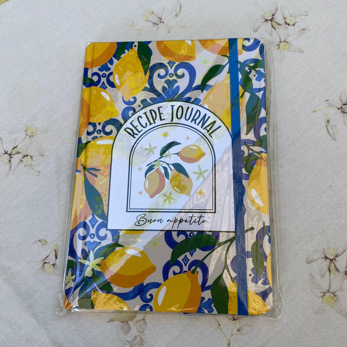 Italiaanse citroenprint A5 receptenboek