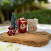 Kandelaren - Glas - Kerst kabouter rond