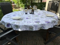 Italiaans tafelkleed Lavanda Rotonda 2 - katoen - lavendelprint