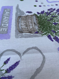 Italiaans tafelkleed Lavanda Rotonda 2 - katoen - lavendelprint