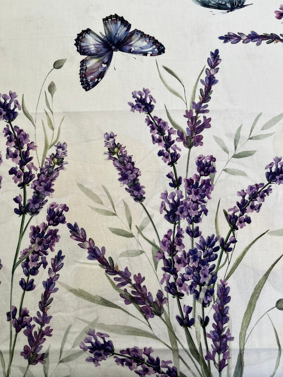 Italiaans tafelkleed Lavanda e Farfalle - katoen - lavendelprint