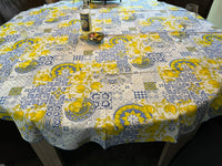 Italiaans tafelkleed Limone Italiano Rotonda - katoen - citroenprint