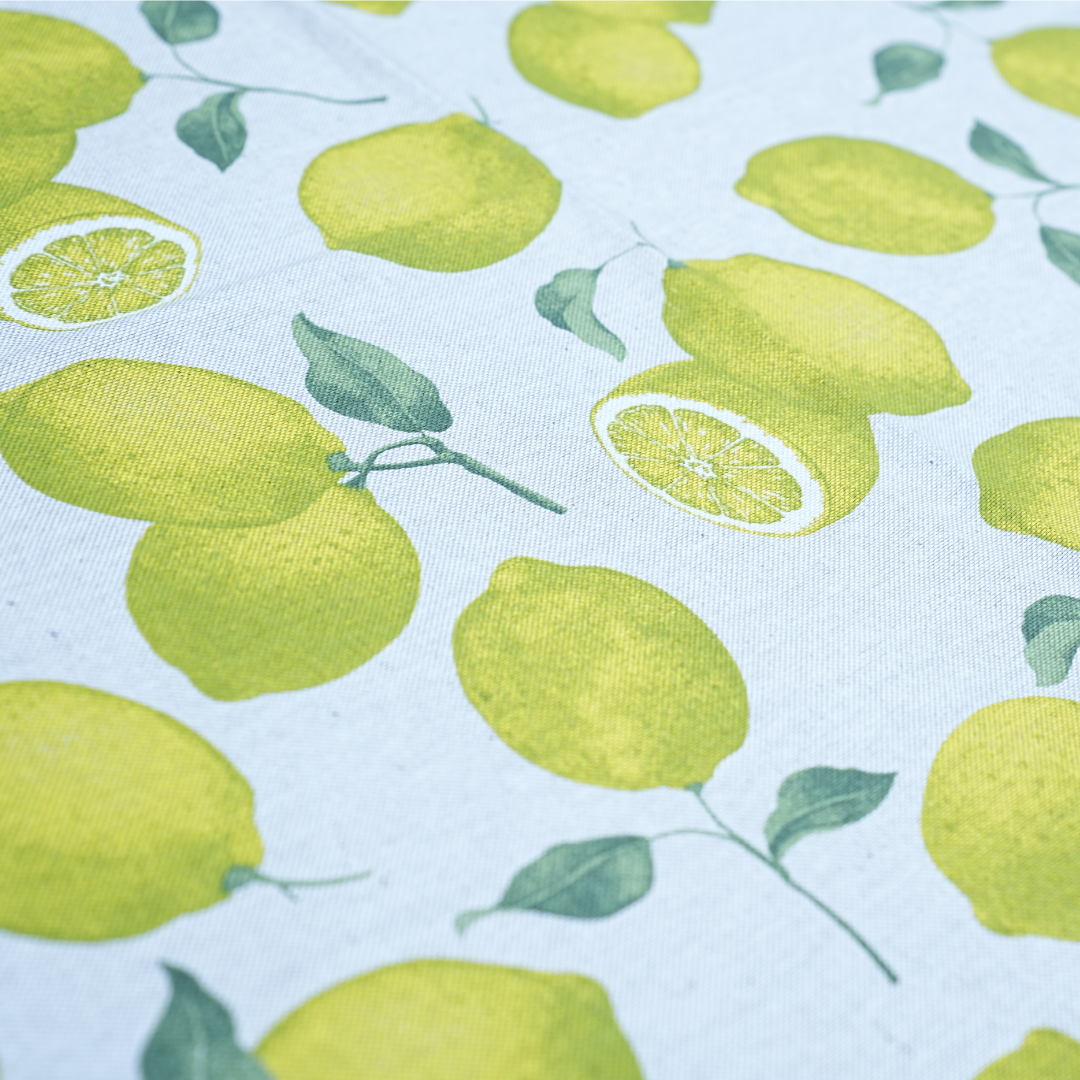 Italiaans tafelkleed Limone Quadrato - katoen - citroenprint