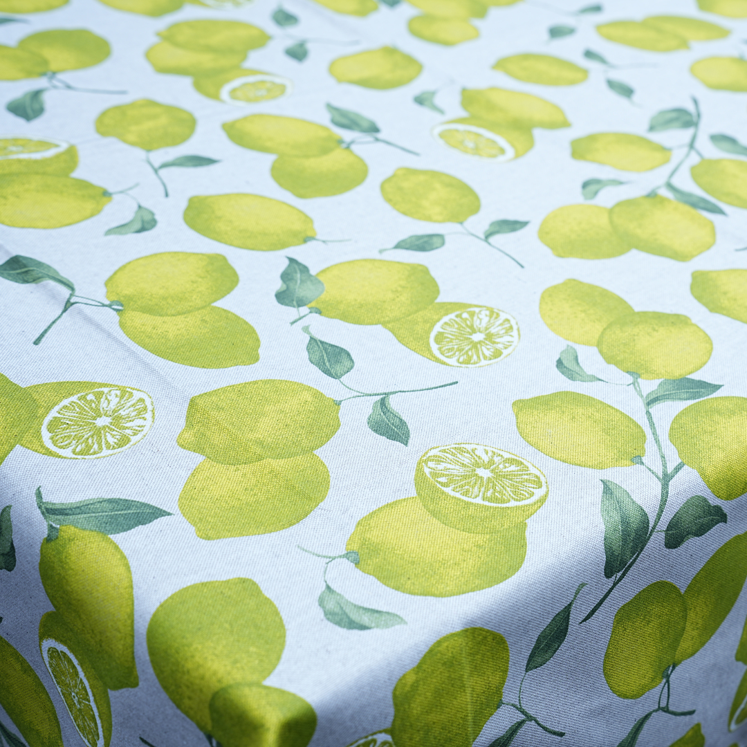 Italiaans tafelkleed Limone Quadrato - katoen - citroenprint