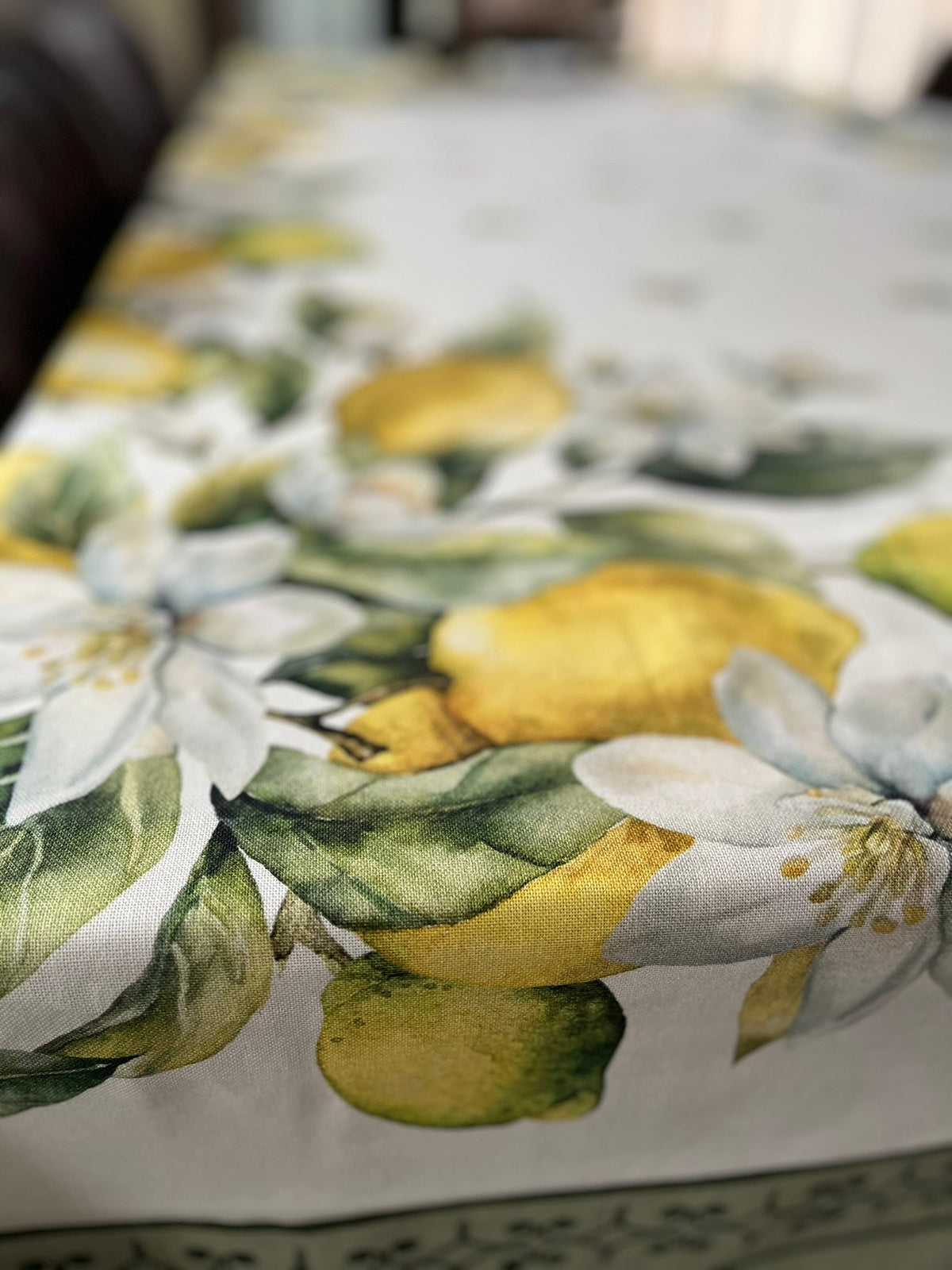 Italiaans tafelkleed Limoni 2 – katoen – citroenprint