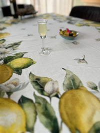 Italiaans tafelkleed Limoni 2 – katoen – citroenprint