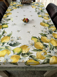 Italiaans tafelkleed Limoni 2 – katoen – citroenprint