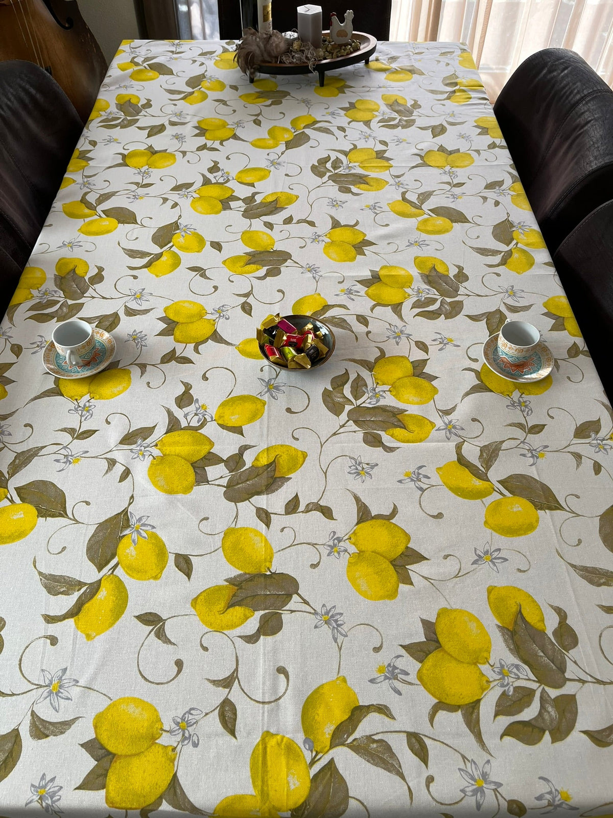 Italiaans tafelkleed Limoni 3 – katoen – citroenprint