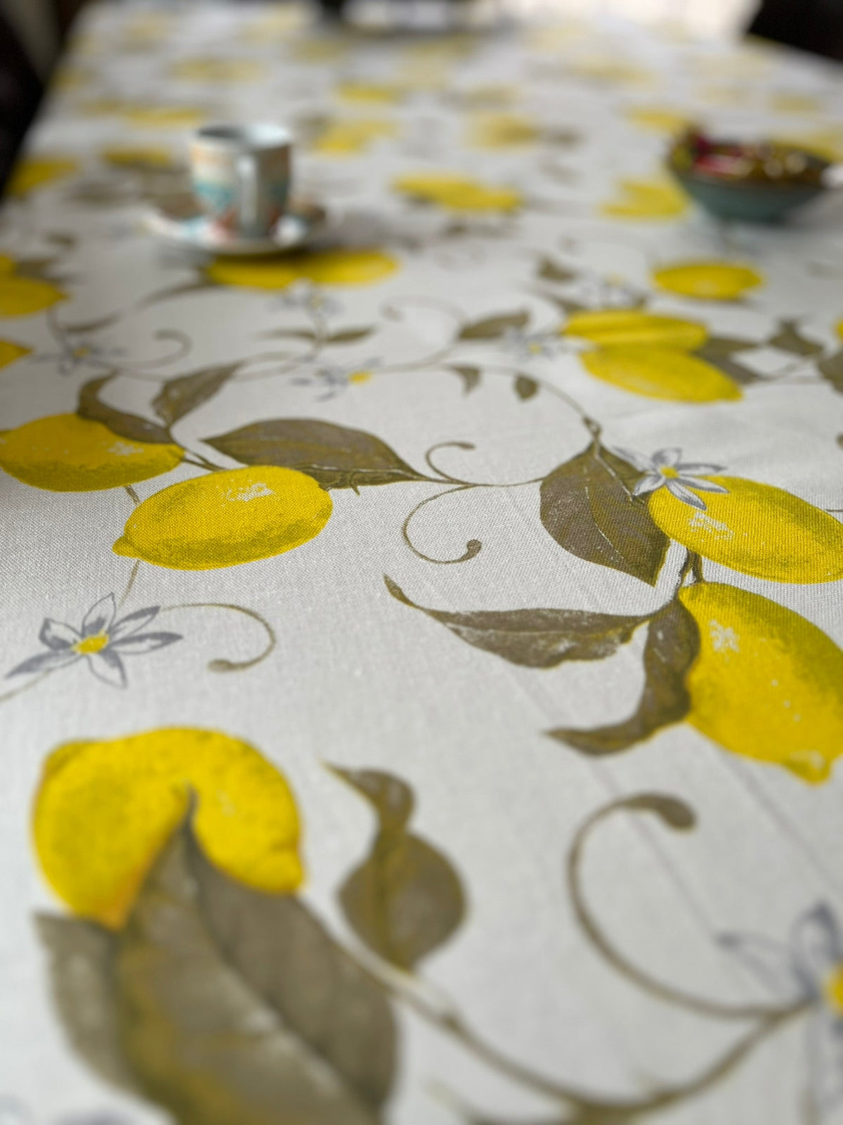 Italiaans tafelkleed Limoni 3 – katoen – citroenprint