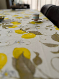 Italiaans tafelkleed Limoni 3 – katoen – citroenprint