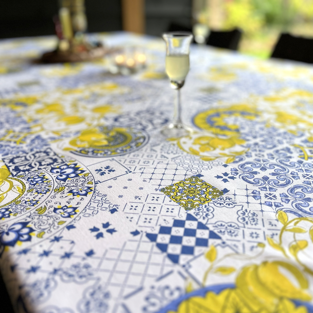 Italiaans tafelkleed Limone Italiano - katoen - citroenprint