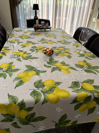 Italiaans tafelkleed Limoni 4 – katoen – citroenprint