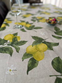 Italiaans tafelkleed Limoni 4 – katoen – citroenprint