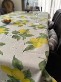 Italiaans tafelkleed Limoni 4 – katoen – citroenprint