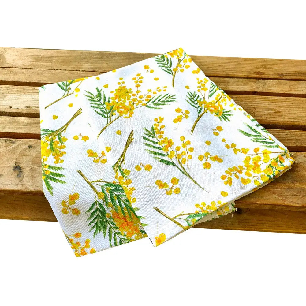 Theedoek - Katoen en Polyester - Mimosa
