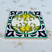 Onderzetter 15x15 cm - Keramiek en Kurk - Amalfi