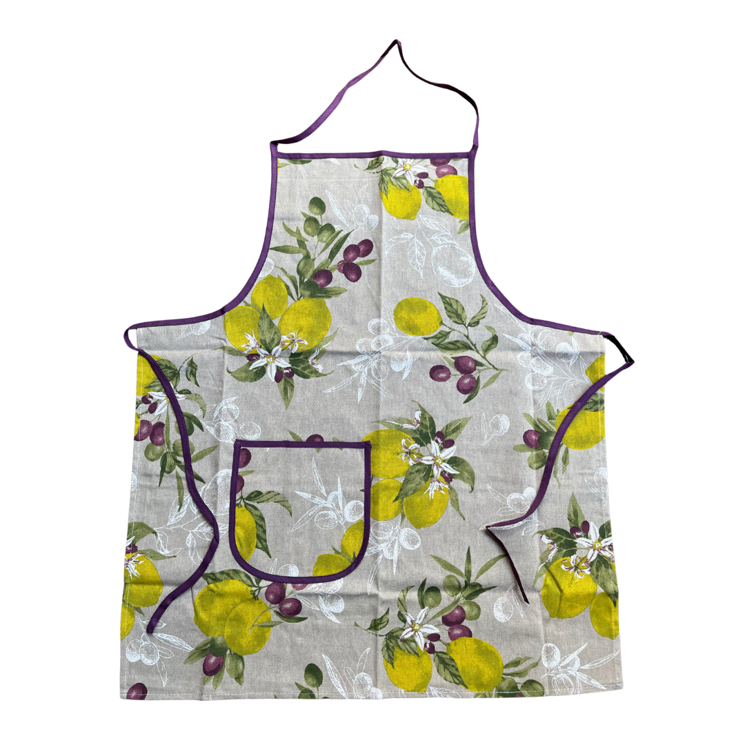Schort Limoni e Olive - Katoen en Polyester