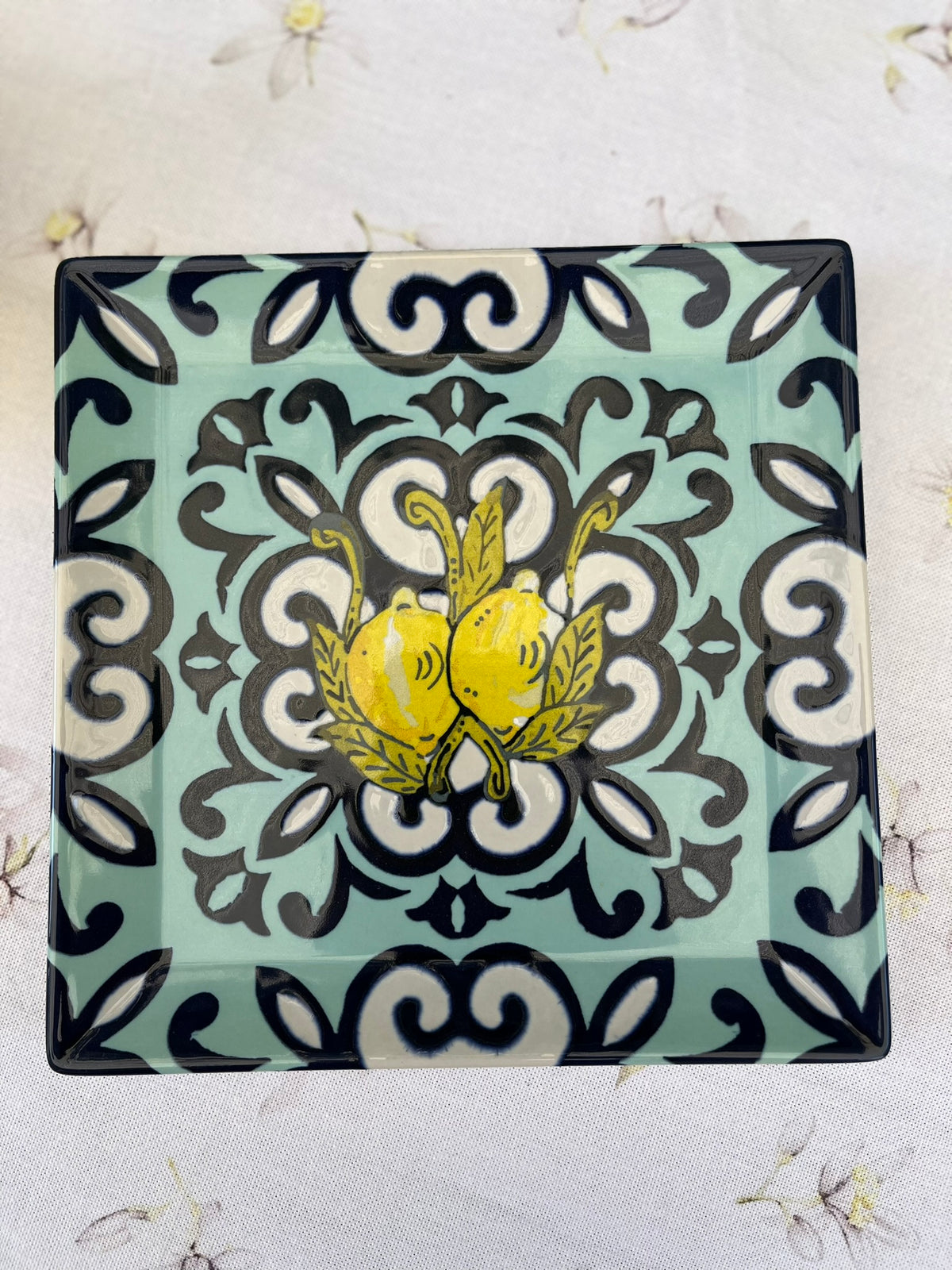 Plat bord 18x18 cm - Keramiek - Amalfi