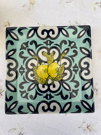 Plat bord 18x18 cm - Keramiek - Amalfi