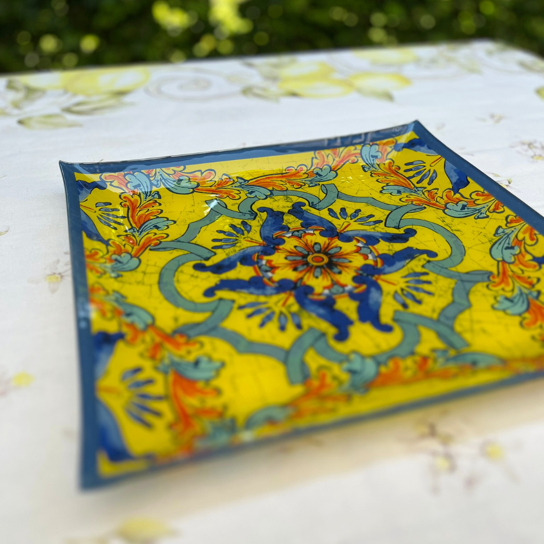 Serveerbord 30x30 cm - Keramiek - Trinacria
