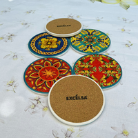 Set van 6 onderzetters - Keramiek - Trinacria