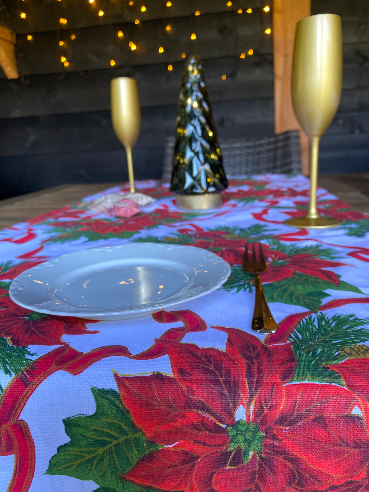 Tafelrunner Stelle di Natale - katoen