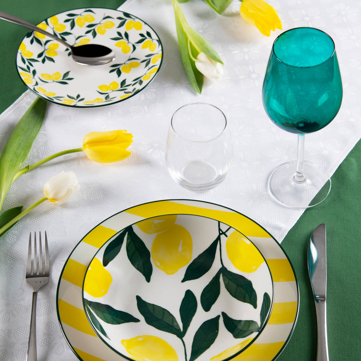 18-delig servies - Keramiek - Positano