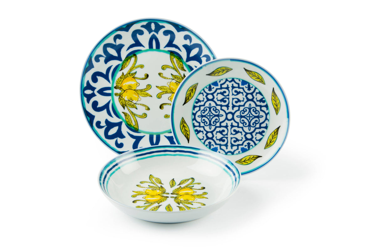 18-delig servies - Keramiek - Amalfi